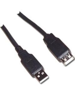 3ft USB Male Female MF Extension Cable - Black