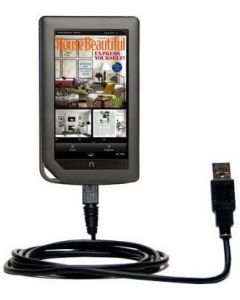 Gomadic USB Data Hot Sync Straight Cable for The Barnes and Noble Nook Color/NookColor TipExchange Enabled