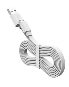 USB Charging Cable Cord Wire for Logitech UE Boom, Megaboom, Ultimate Ears MEGABLAST Blast Speaker (White, Flat)
