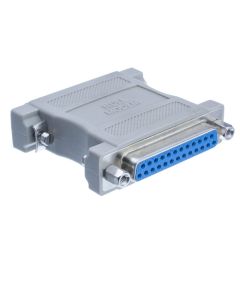 CableWholesale Null Modem Adapter, DB25 Male to DB25 Female