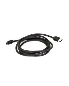Monoprice Data Cable - 6 Feet - Black | SATA 6 Gbps External Shielded Cable - eSATA to SATA (Type I to Type L)