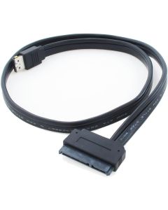 SEDNA - PeSATA (Power Over eSATA Cable) (5V/12V) with SATA HDD Adapter (1 Meter)