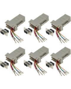 Dahszhi DB9 Ethernet Adapter, DB9 to RJ45 Modular Adapter, F/F