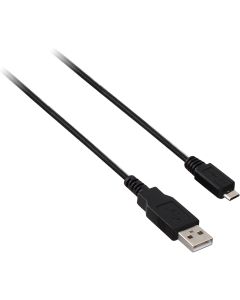V7 High-Speed Micro USB 2.0 Device Cable - 3 feet - A Male to B Male Charge and Sync for Smartphone, Digital Cameras, MP3 Player, Tablets (V7N2USB2AMCB-03F) - Black