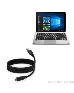 BoxWave Cable Compatible with Chuwi Hi10 Pro - DirectSync - USB 3.0 A to USB 3.1 Type C, USB C Charge and Sync Cable for Chuwi Hi10 Pro - 6ft - Black