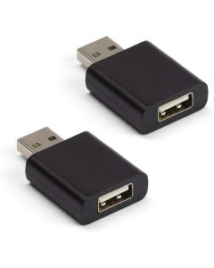 C-Slide USB Data Blocker Black 2 Pack - Blocks Unwanted Data Transfers and Keeps Your Smartphone Safe - Charge Your iPhone, Android or Smartphone Device Safely